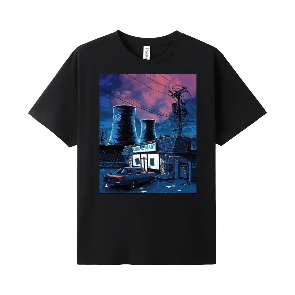 Black front flat lay