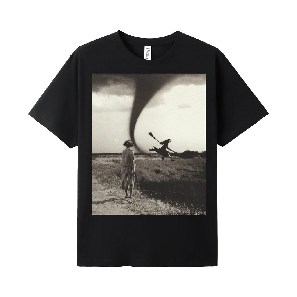 Black front flat lay