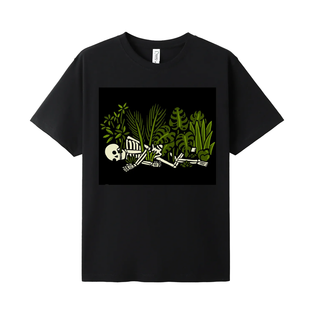 Black front flat lay