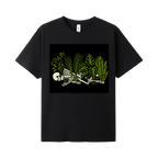 Black front flat lay