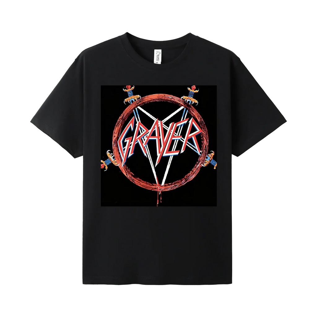 Black front flat lay