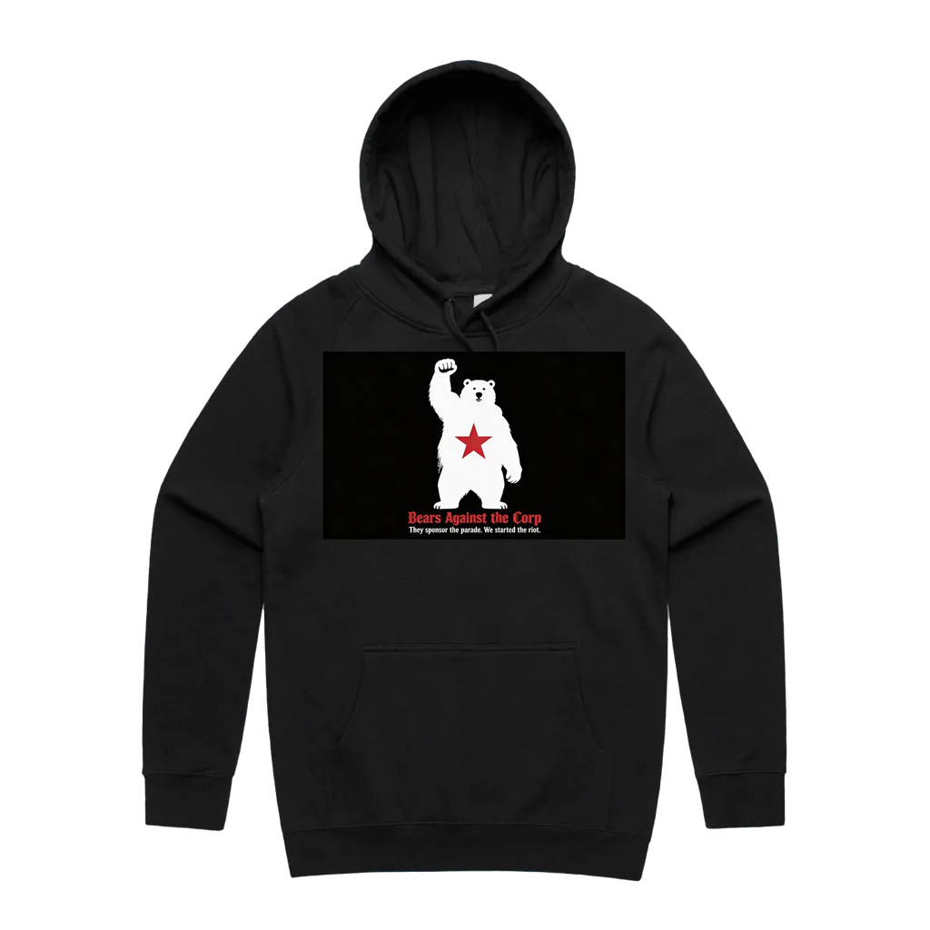 Black front flat lay