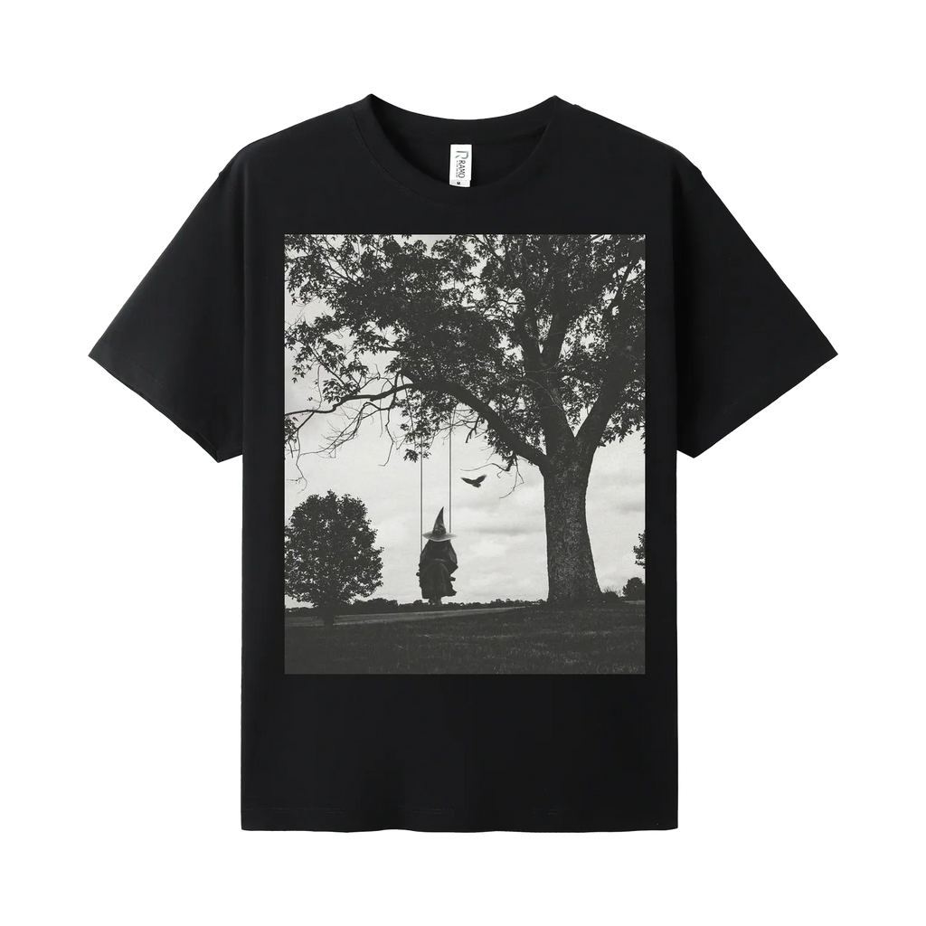 Black front flat lay