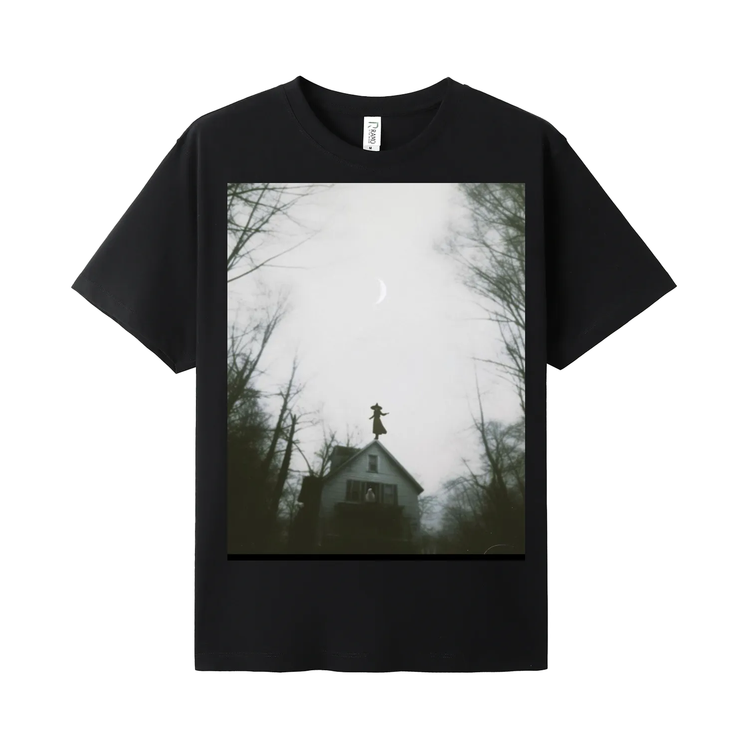 Black front flat lay