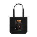Black front flat lay