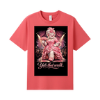 Coral Red front flat lay