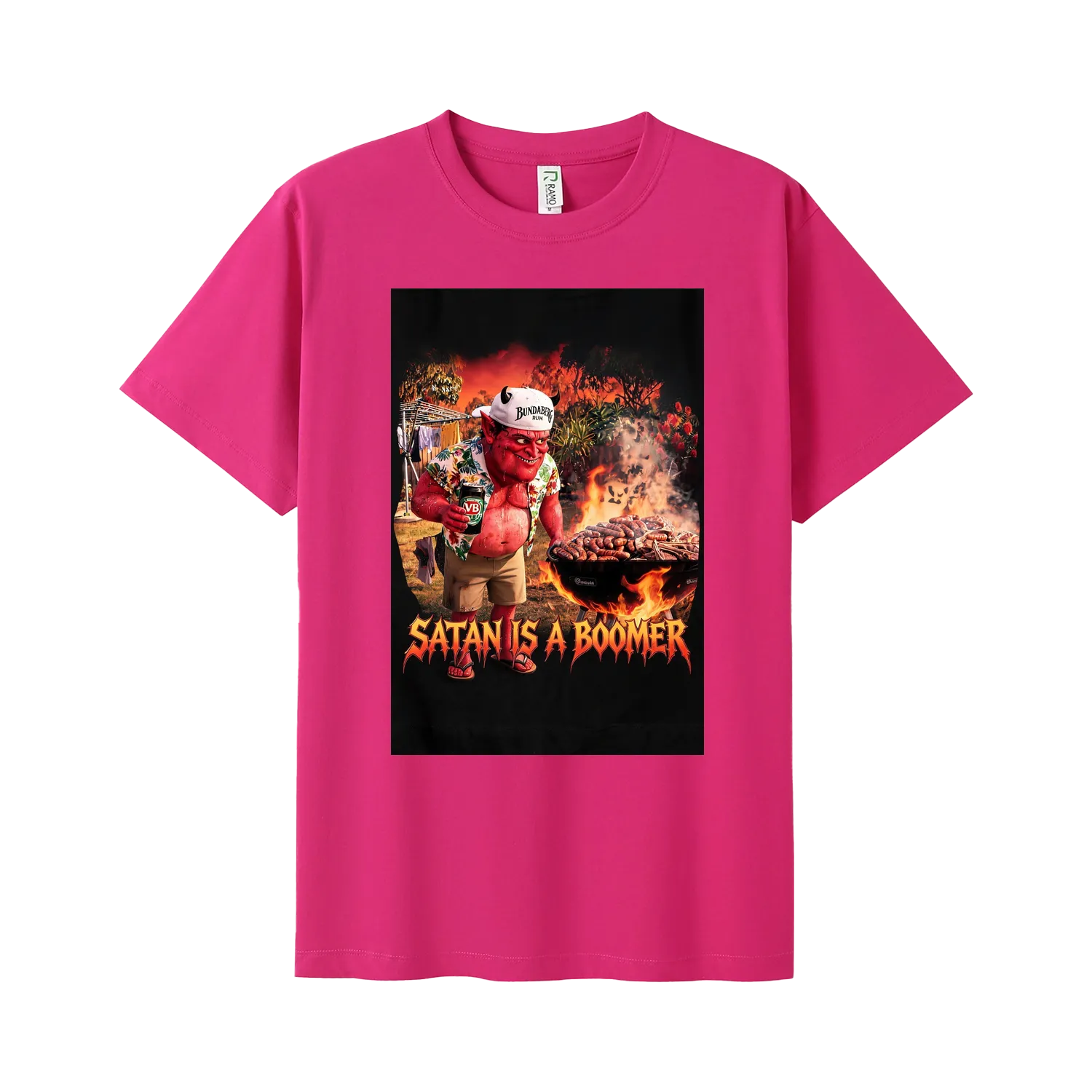 Hot Pink front flat lay