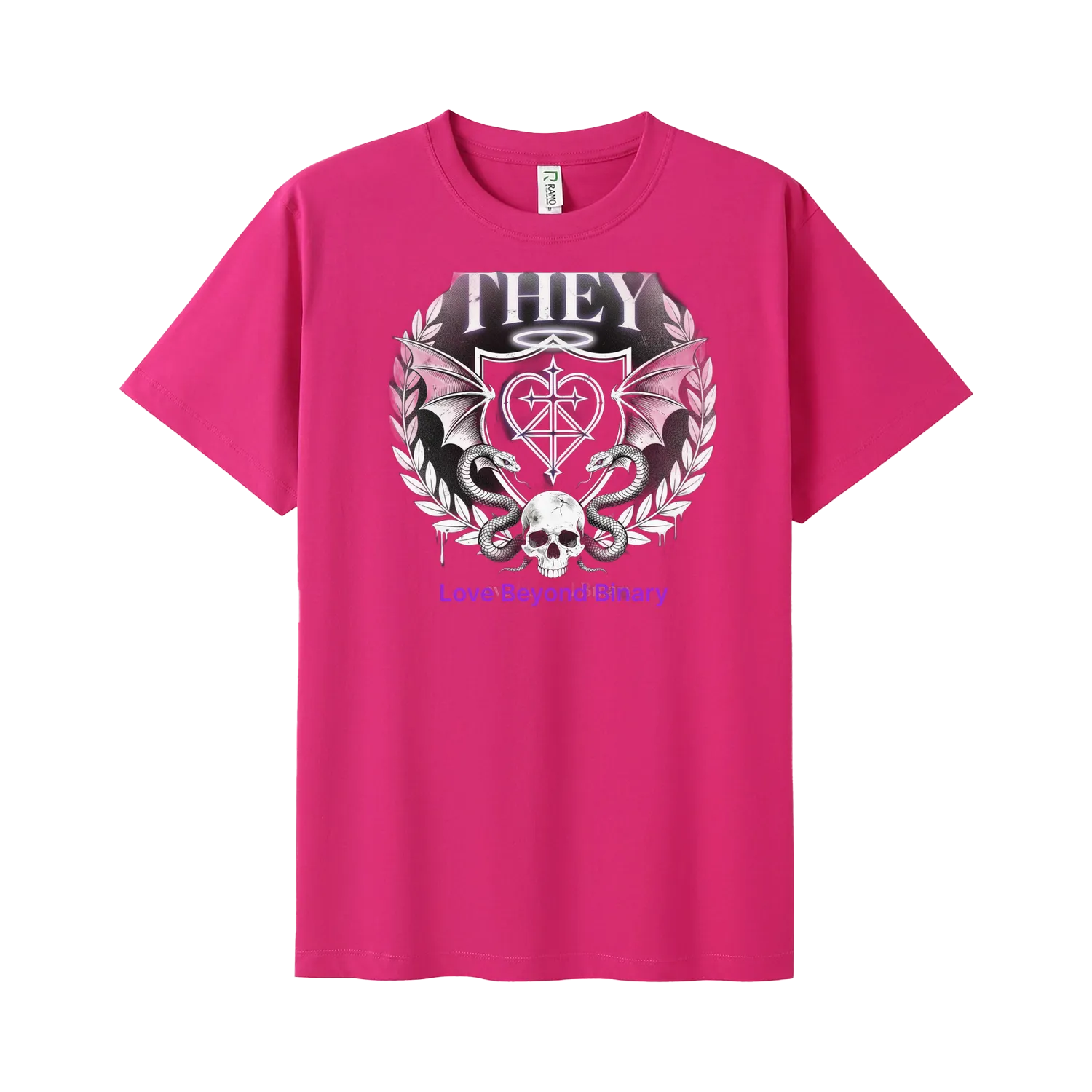 Hot Pink front flat lay