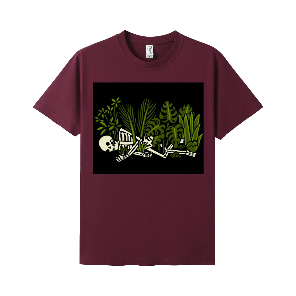 Maroon front flat lay