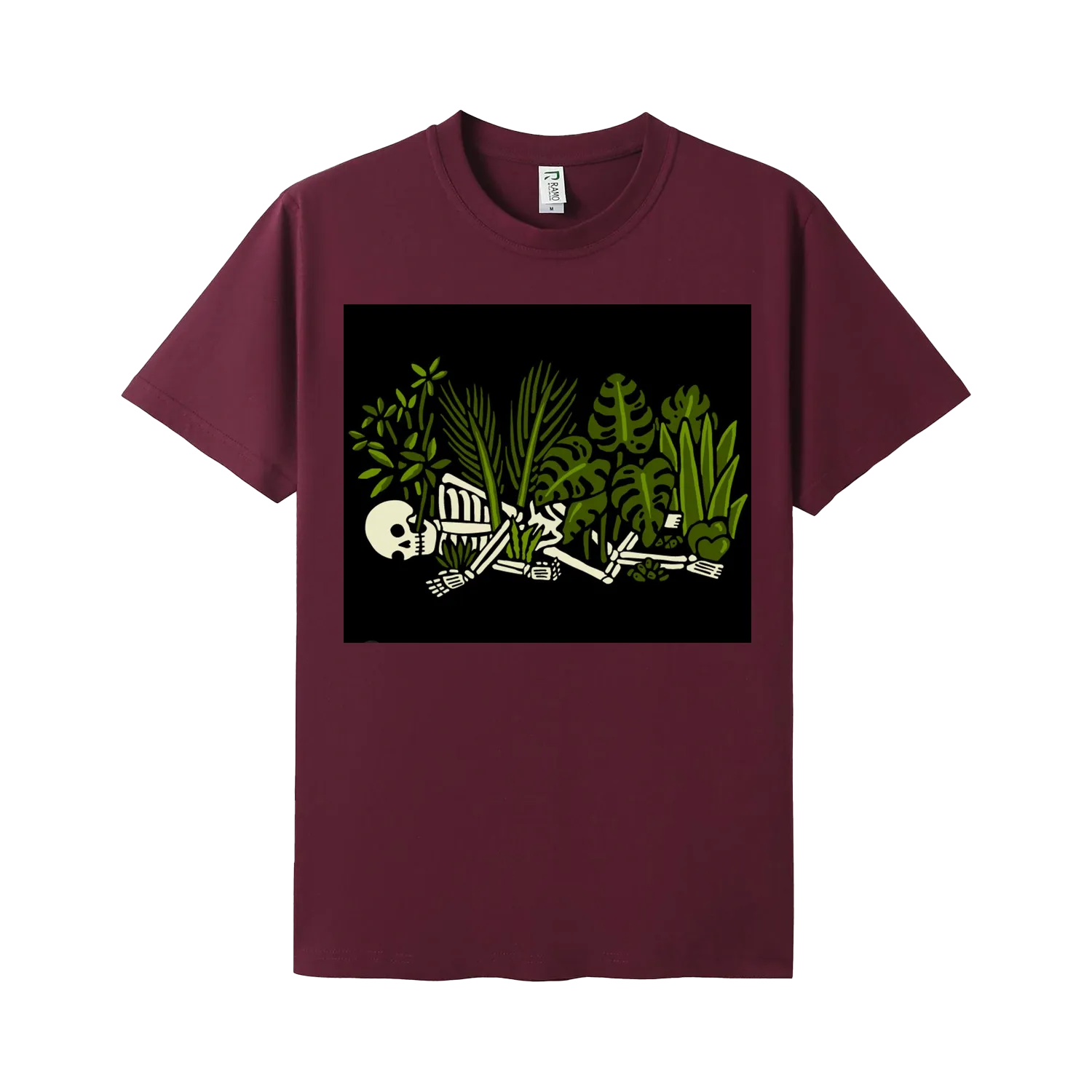 Maroon front flat lay