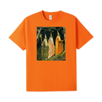 Orange front flat lay