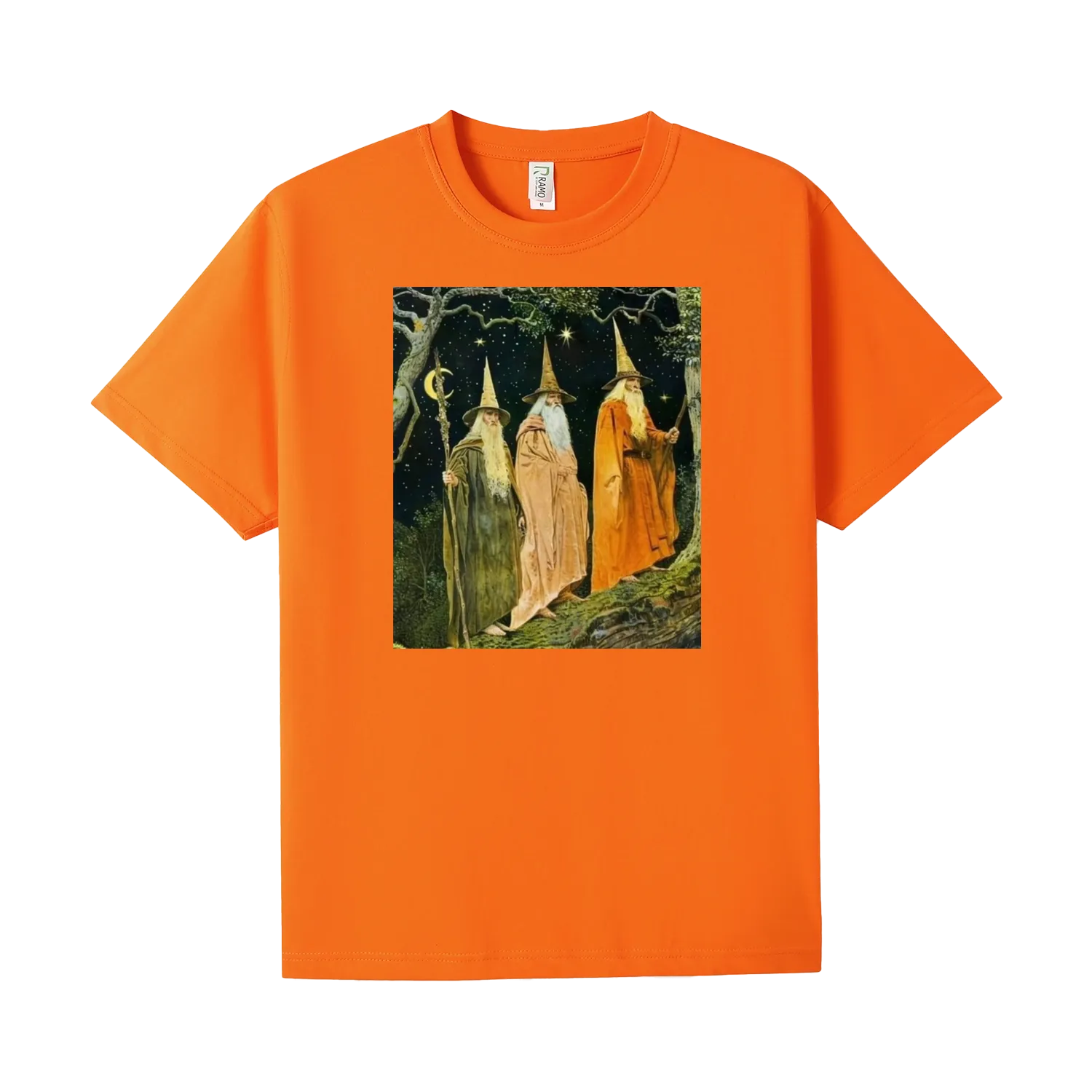 Orange front flat lay