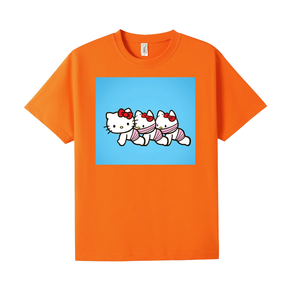 Orange front flat lay
