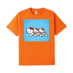 Orange front flat lay