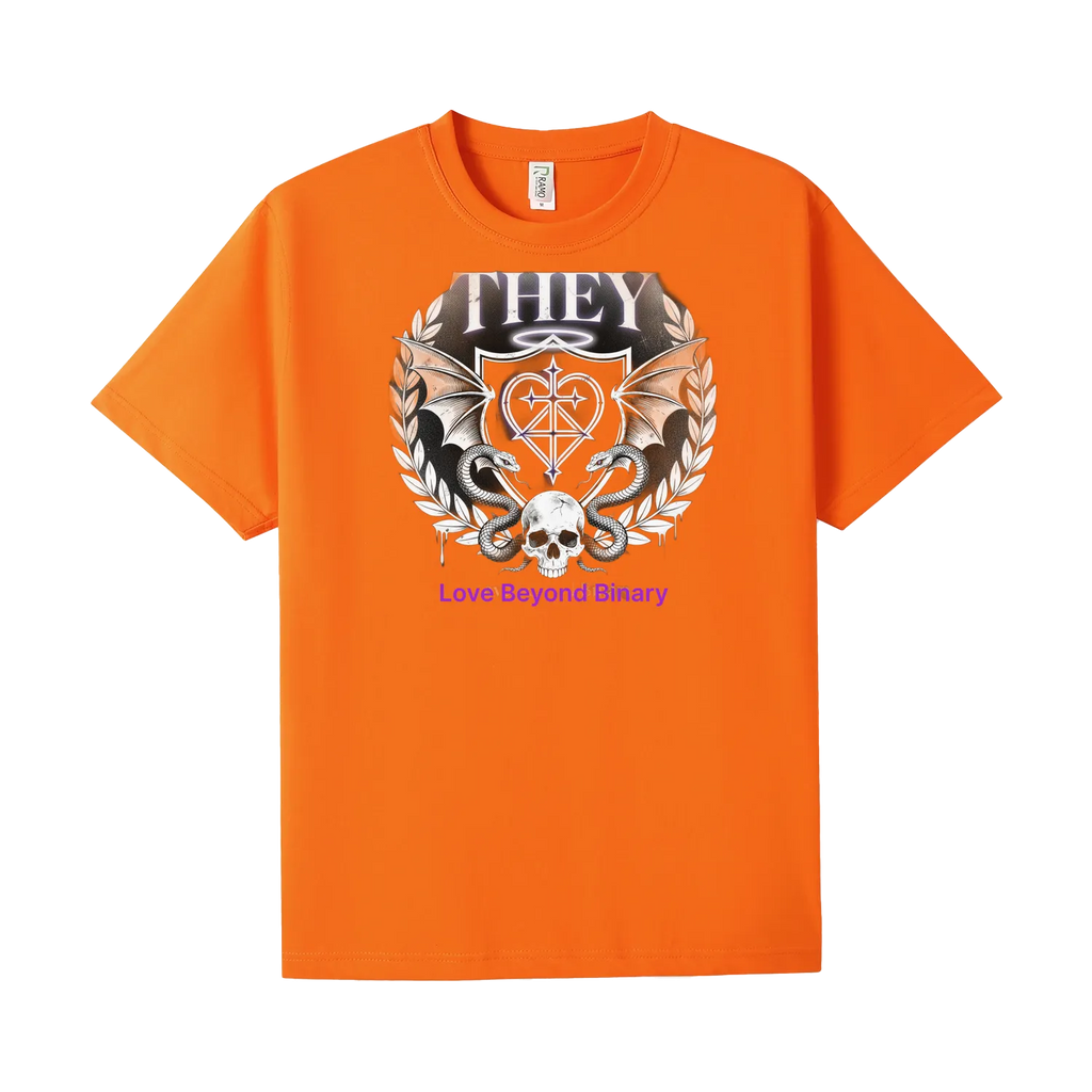 Orange front flat lay