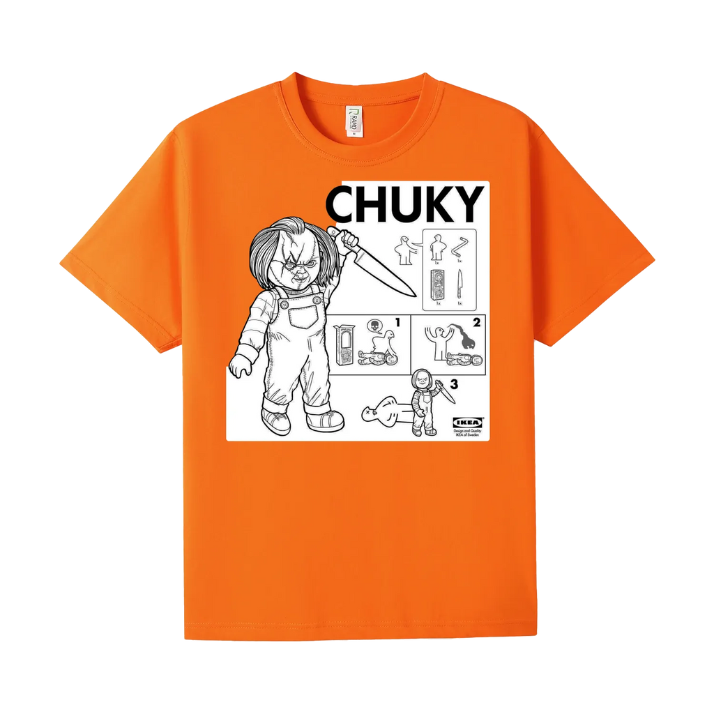 Orange front flat lay
