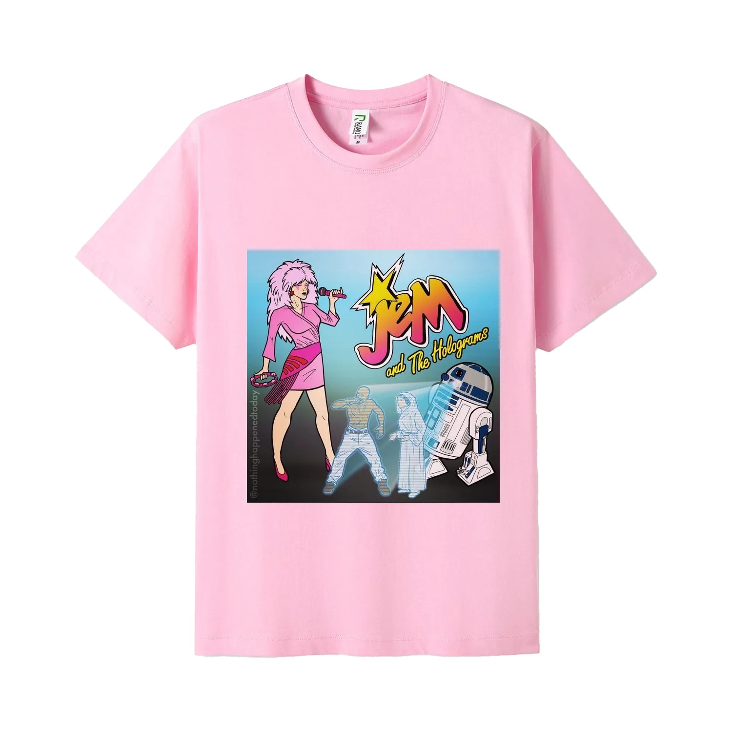 Pink front flat lay