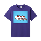 Purple front flat lay