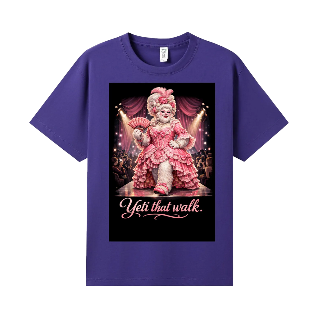 Purple front flat lay