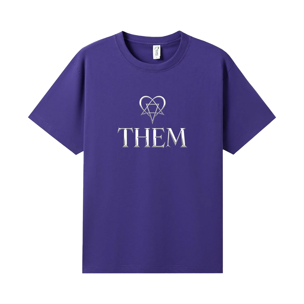 Purple front flat lay