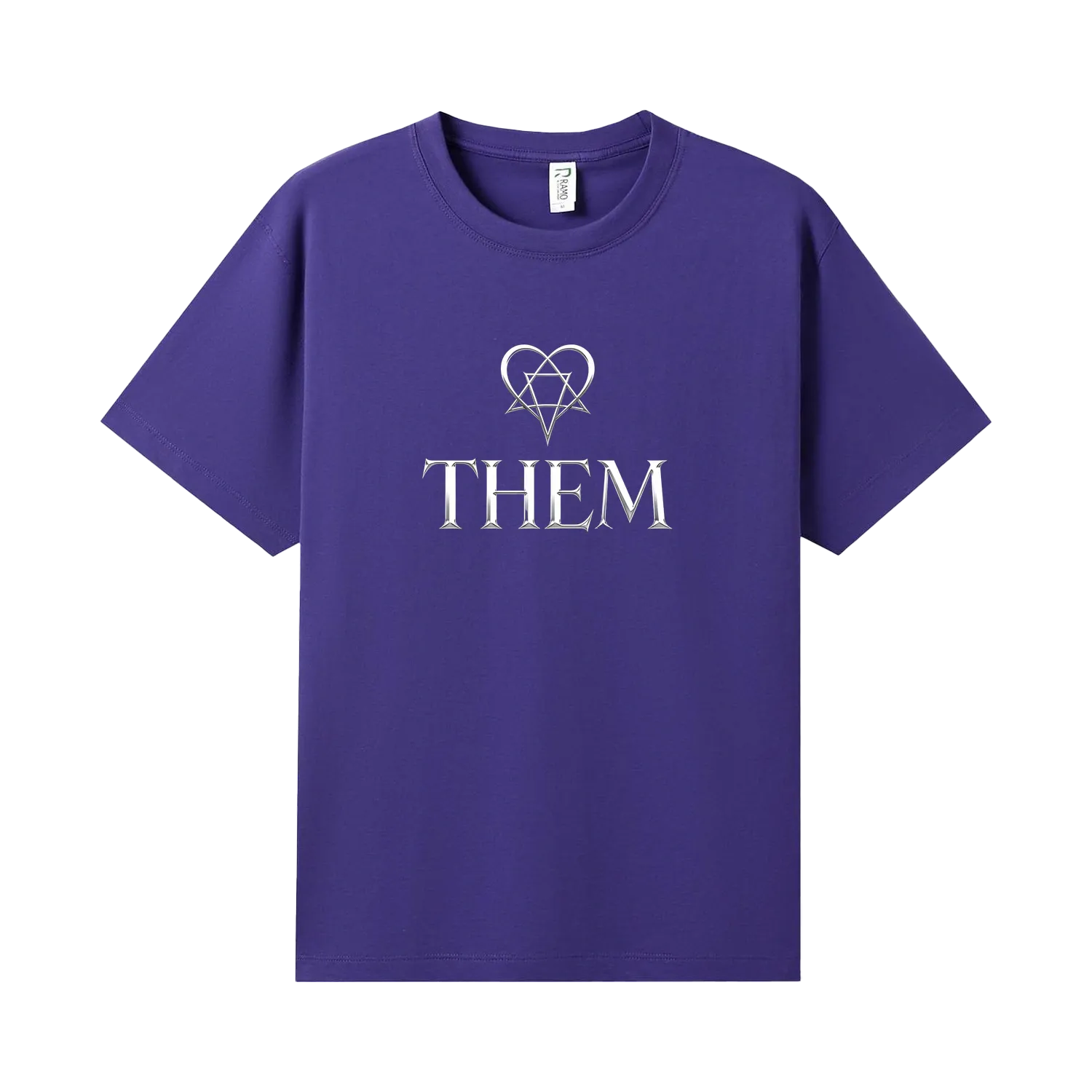 Purple front flat lay