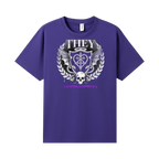 Purple front flat lay