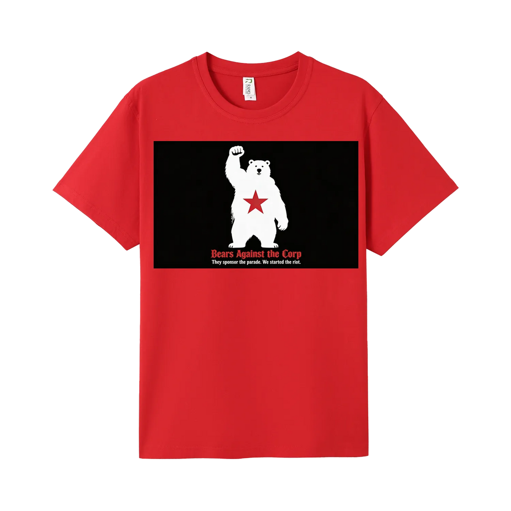 Red front flat lay