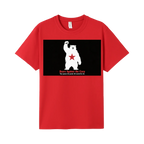 Red front flat lay