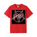 Red front flat lay