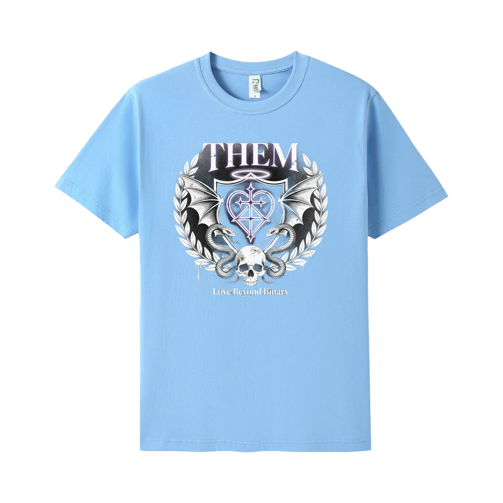 Sky Blue front flat lay