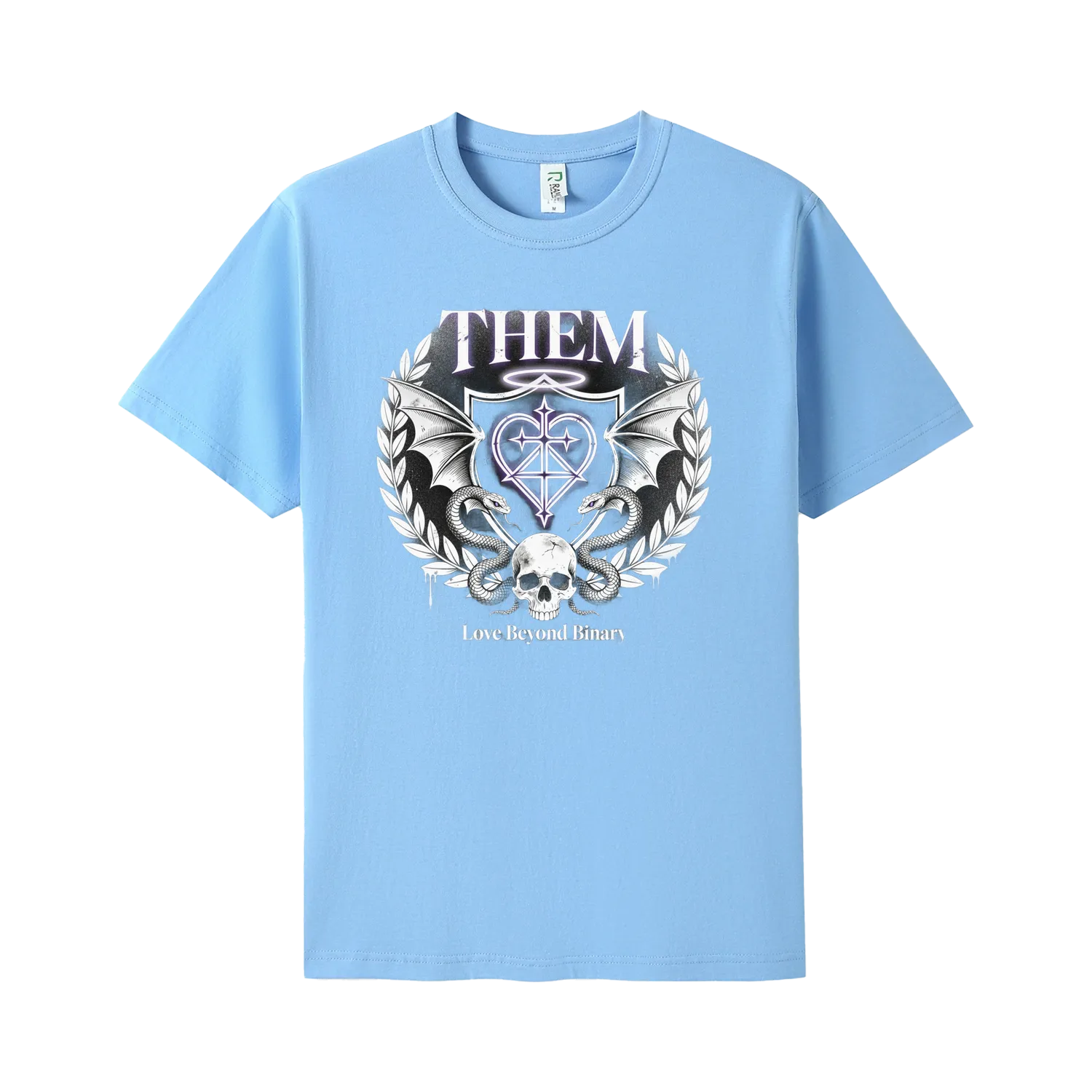 Sky Blue front flat lay