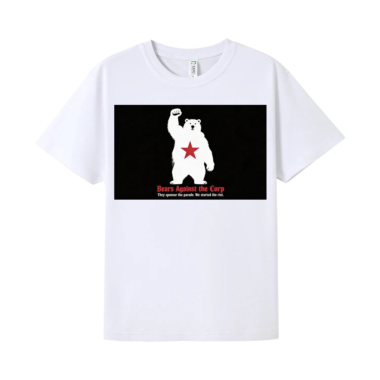 White front flat lay