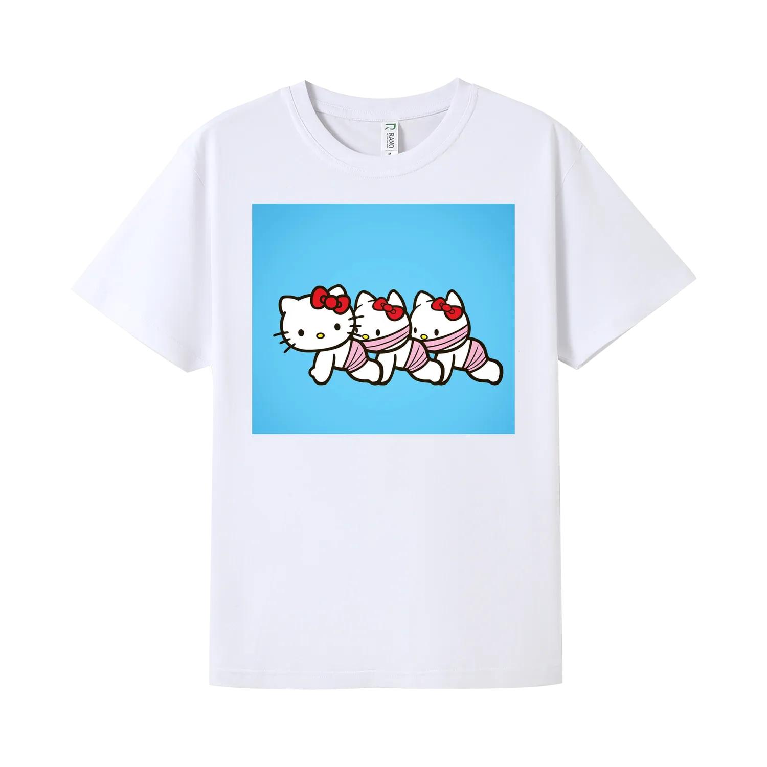 White front flat lay